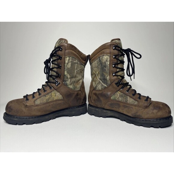 Cabela’s 11D Hunting Boots Camo Leather Gore-Tex Thinsulate Waterproof 81-3744 - Picture 6 of 10